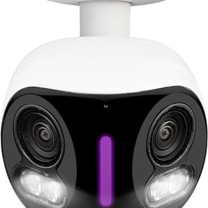 4K 8MP IP Wired Dual-Lens Add-On Outdoor Security Camera