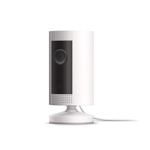 Compact Plug-In HD security camera with two-way talk, Works with Alexa