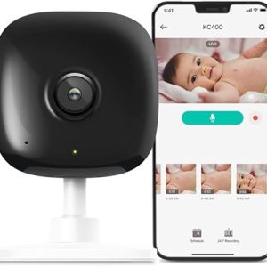 Smart 2K QHD Indoor Security Camera, Person/Baby Crying/Motion Detection